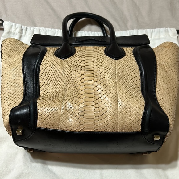 Celine python large Tote - Picture 8 of 9